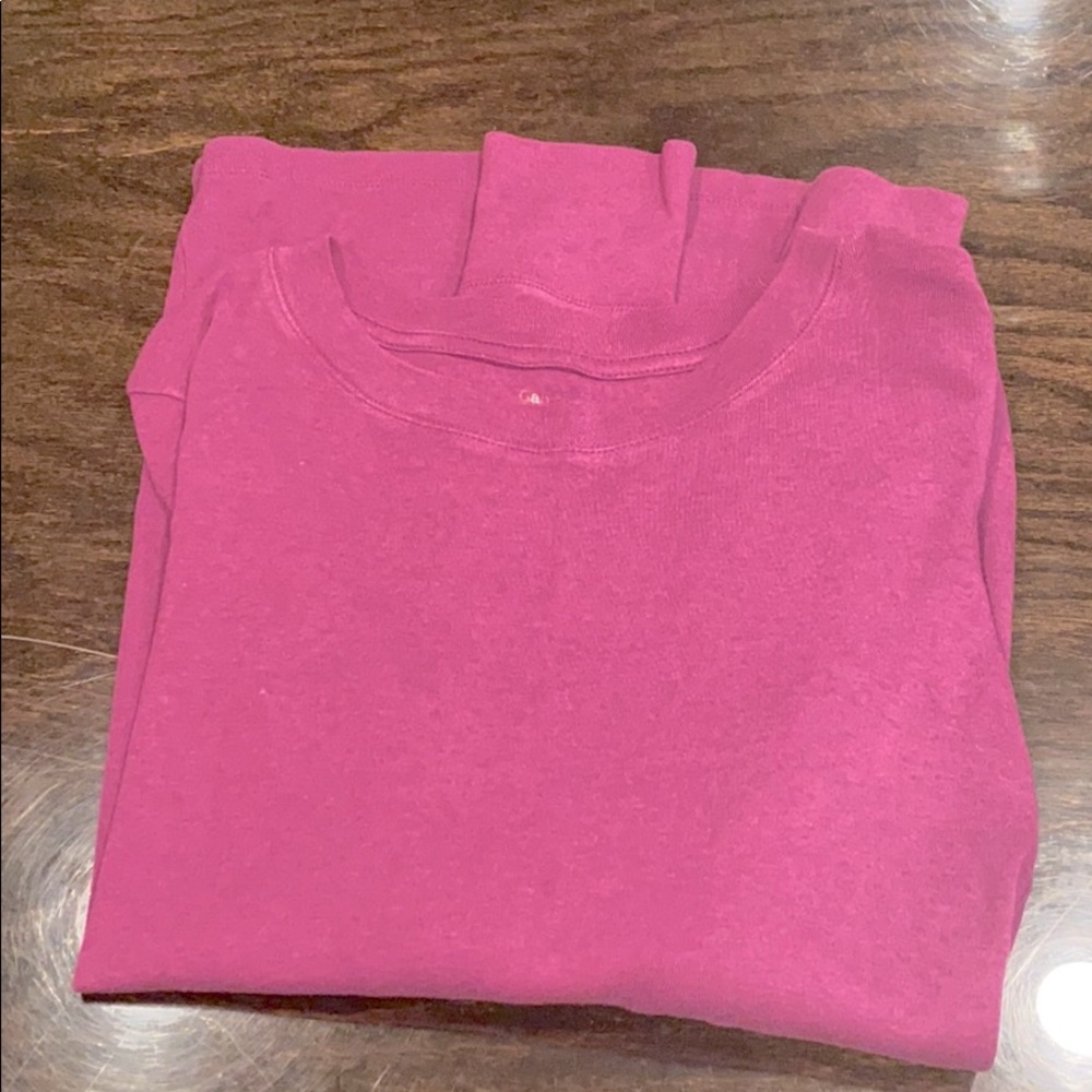 Purple long-sleeve tee